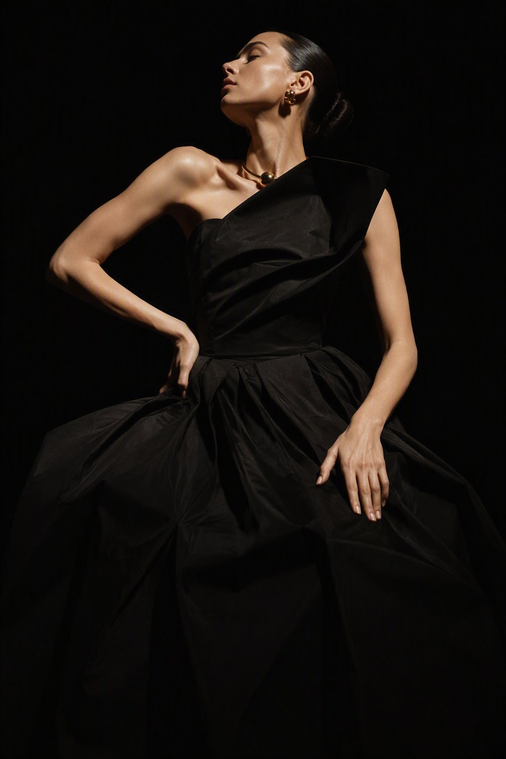 Couture study in black